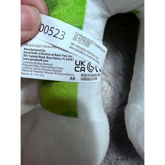 Super Mario Cat Luigi Plush Toy 15" Green & White Soft Stuffed Animal - Picture 4 of 6